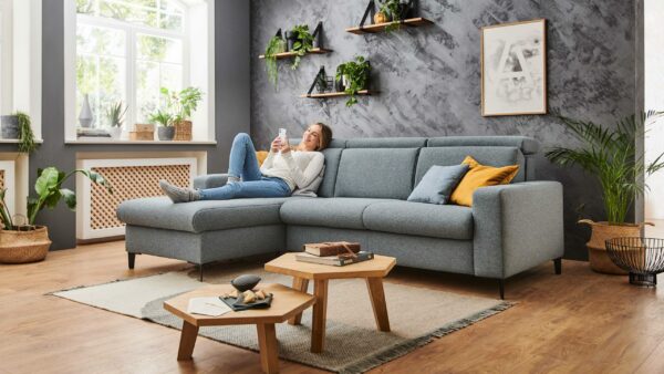 KAWOO Polster Serie Westside Premium – Ecksofa mit Extras