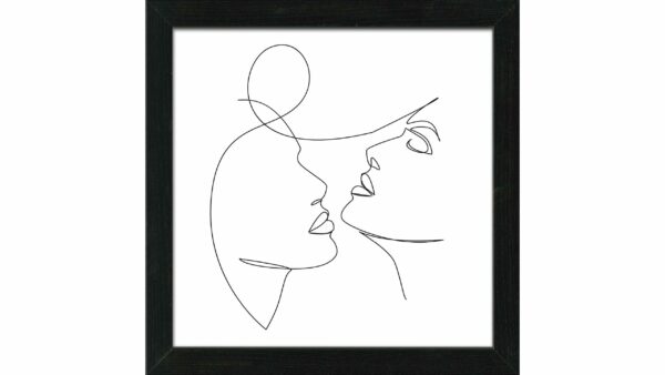 PRO®ART Kunstdruck Line Art Faces IV