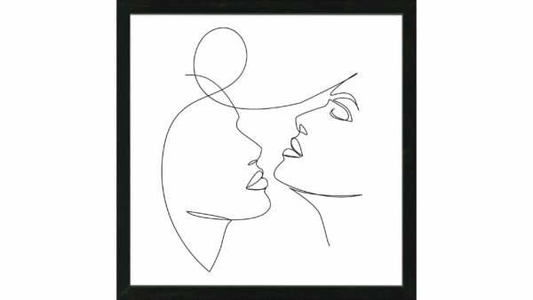 PRO®ART Kunstdruck Line Art Faces IV