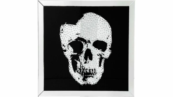 KARE DESIGN Kristallglas-Wandbild Mirror Skull